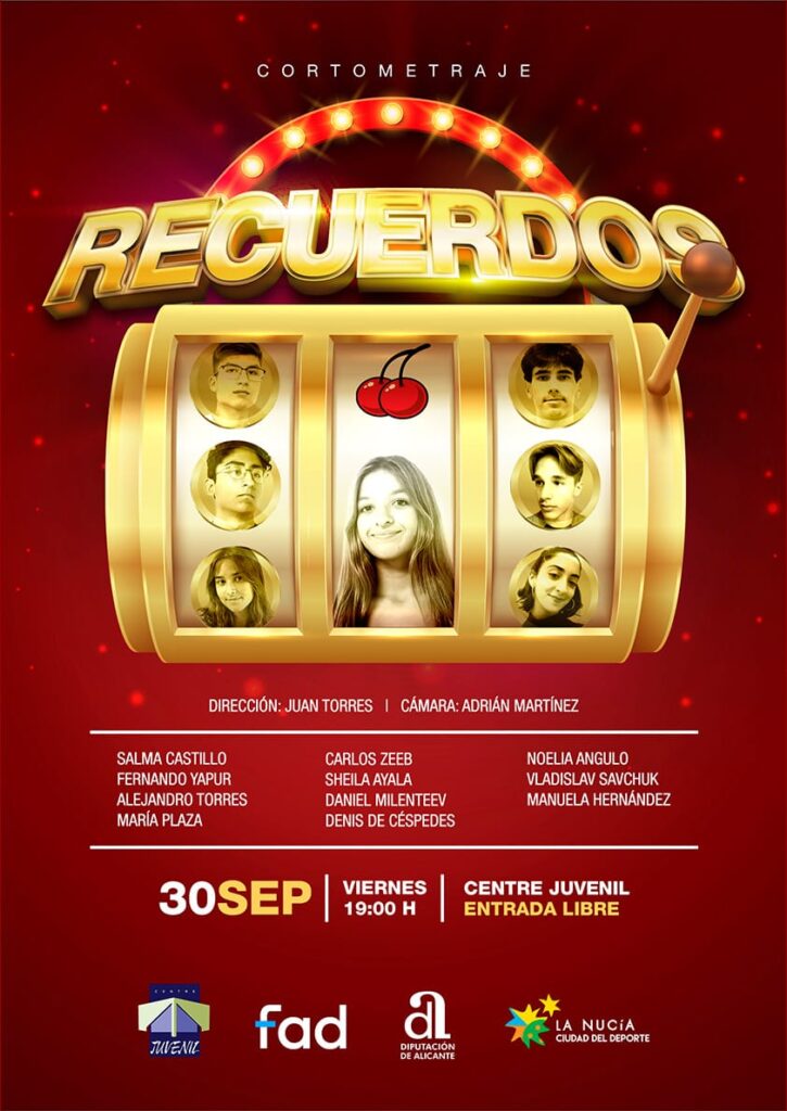 Cartel cortometraje _Recuerdos_