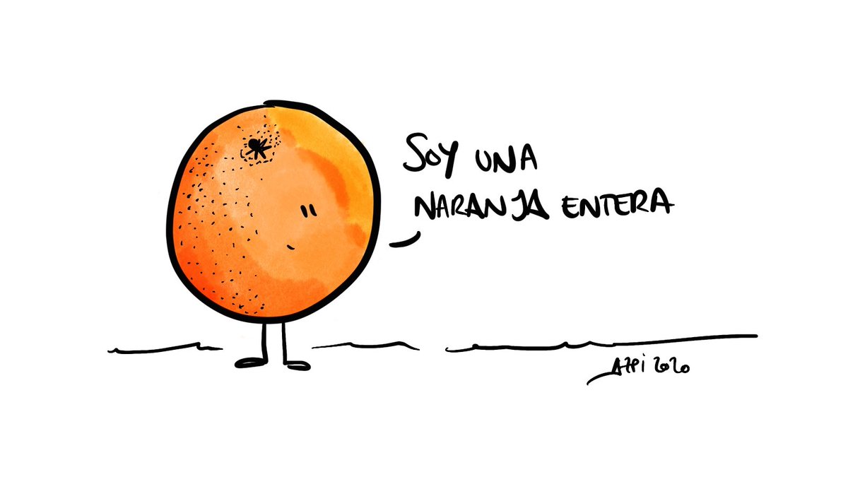 Ilustración de una naranja